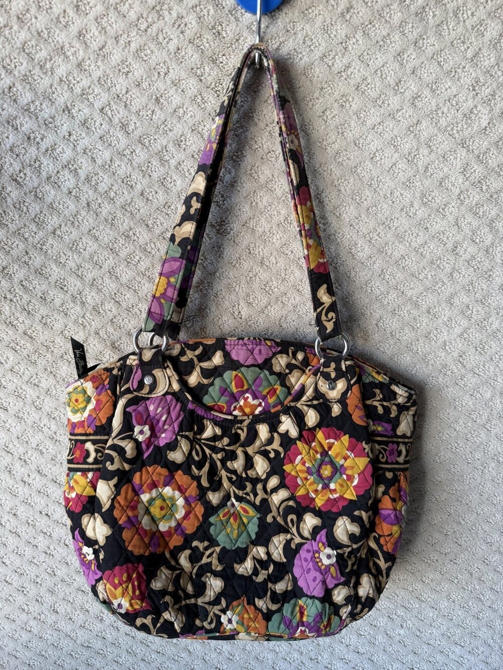 Vera Bradley Glenna Shoulder Bag quilted floral scroll M Multicolor Womens